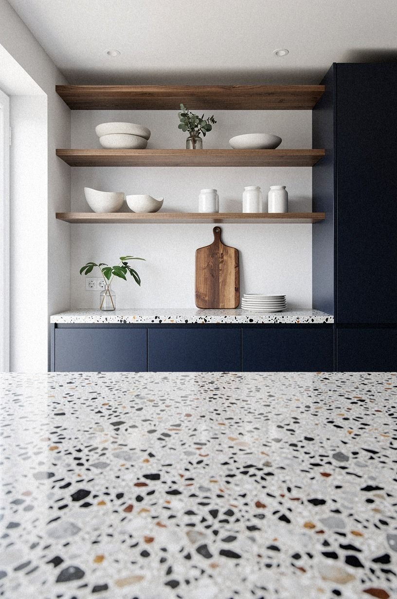 Open Shelves, Three Heights