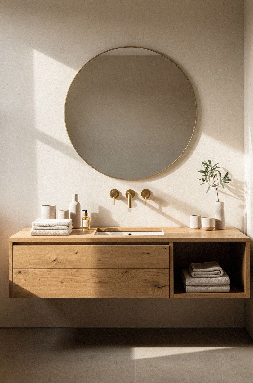 I Carried the Spa Feeling Into the Bedroom, terracotta palette