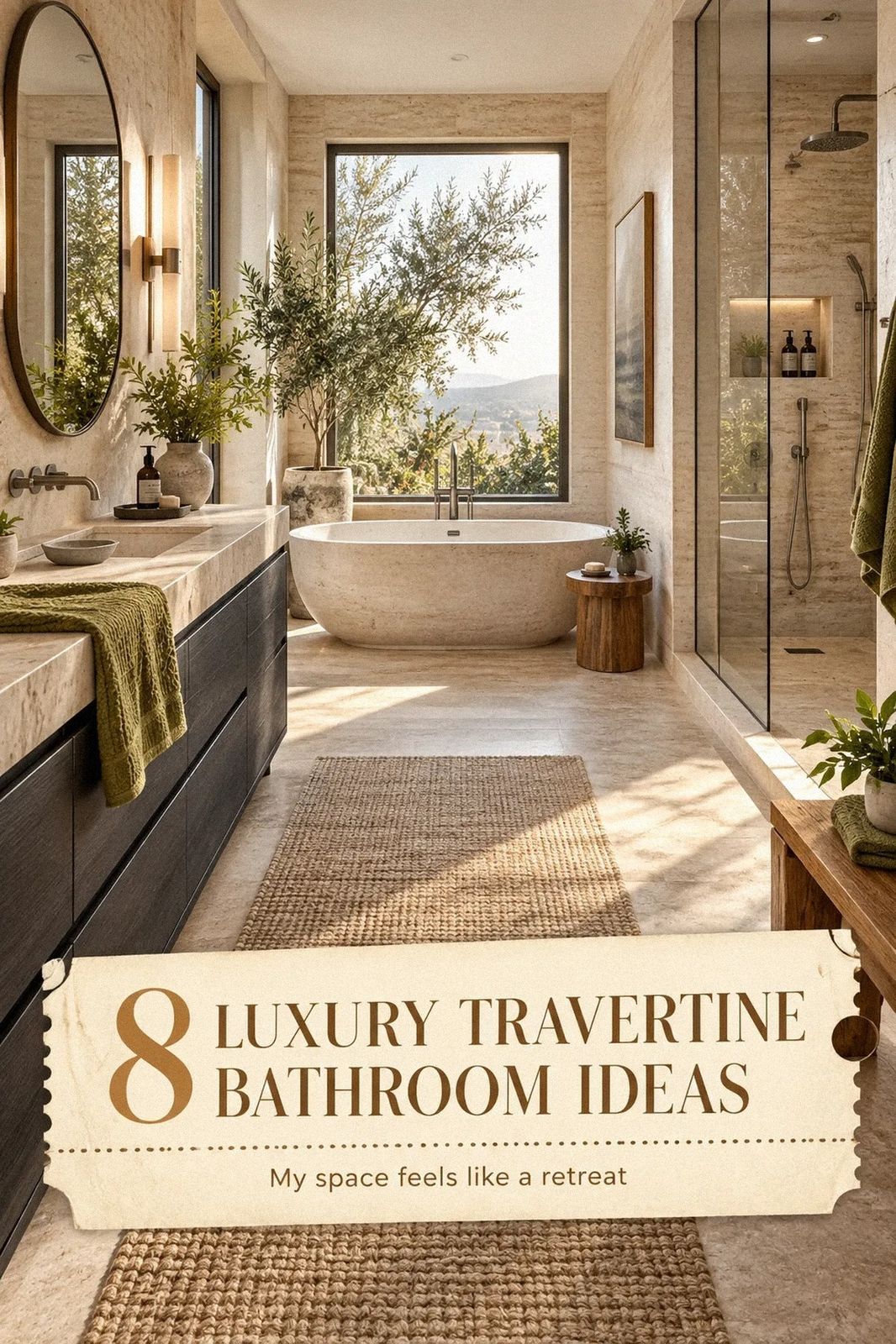 I Created a Luxury Travertine Bathroom, Now I Get a Five-Star Spa Feel