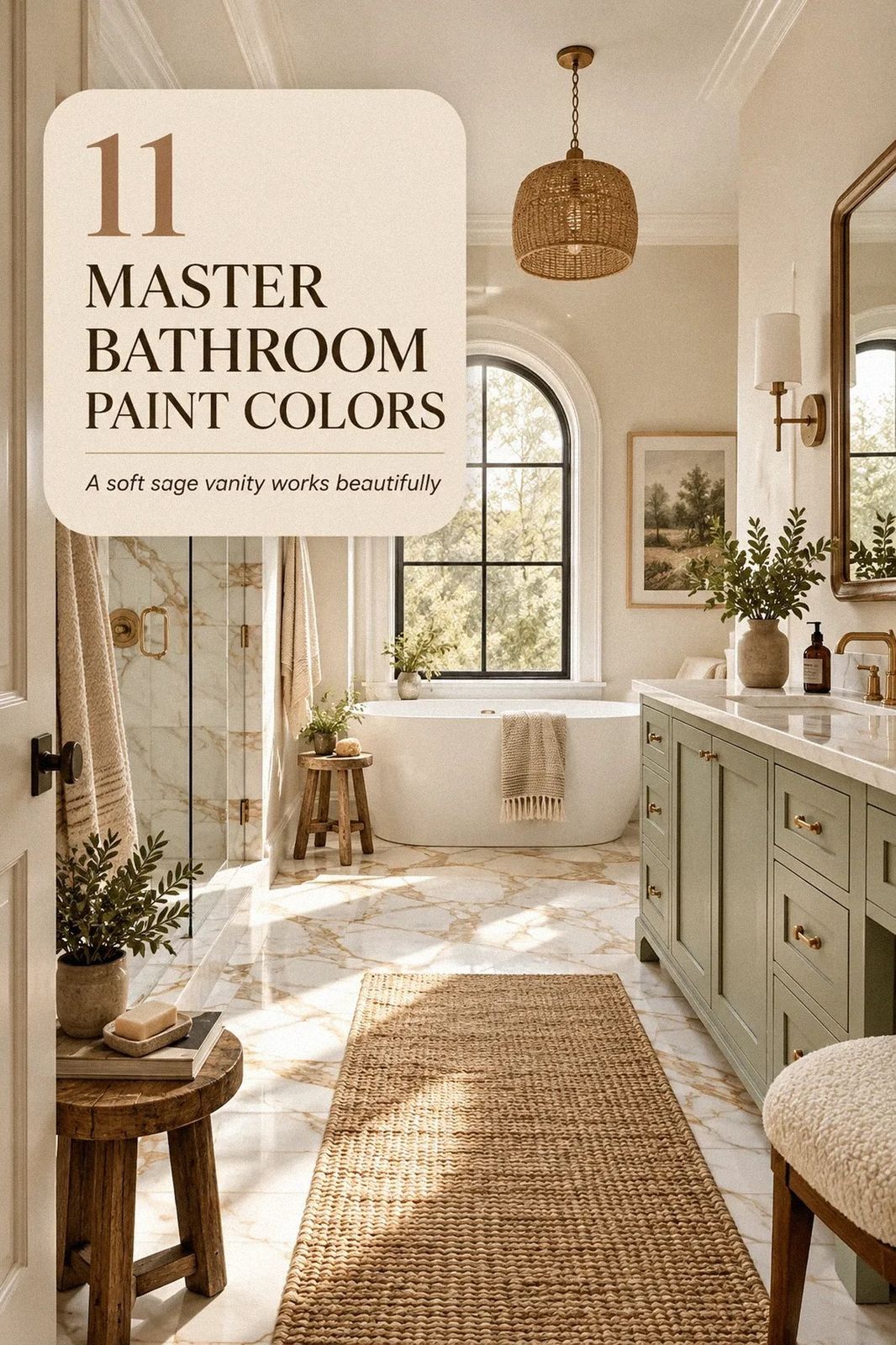 11 Master Bathroom Paint Colors, Best Gray, Greige And Neutral Picks That Work