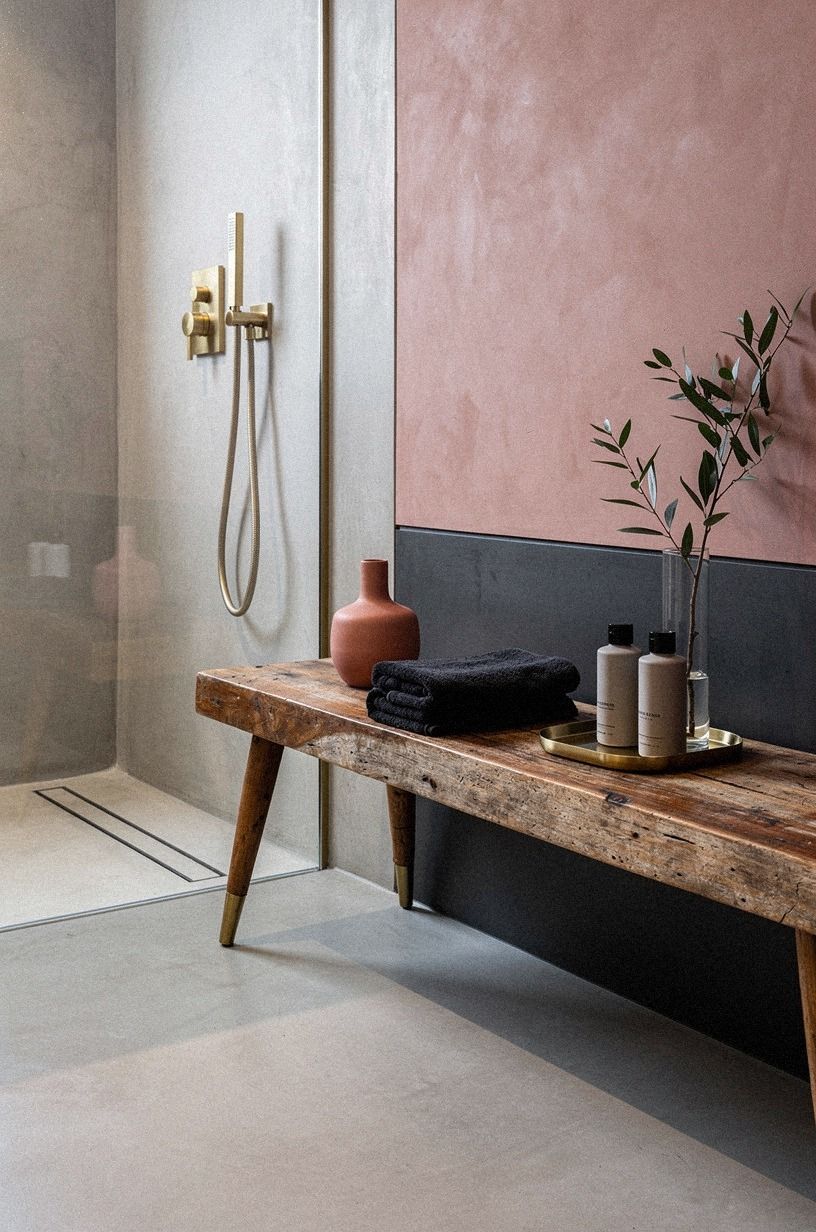 Style the Finished Microcement Shower Room With Restraint