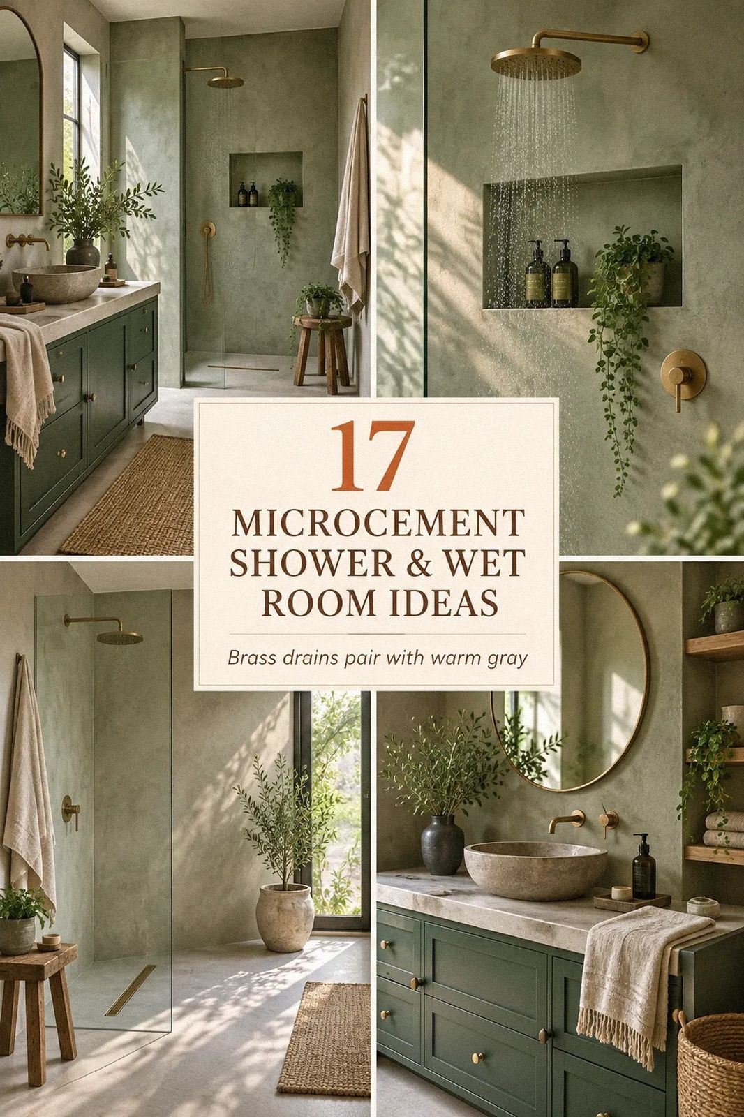 How to Build a Microcement Shower & Wet Room With Zero Grout Lines - 17 Ideas