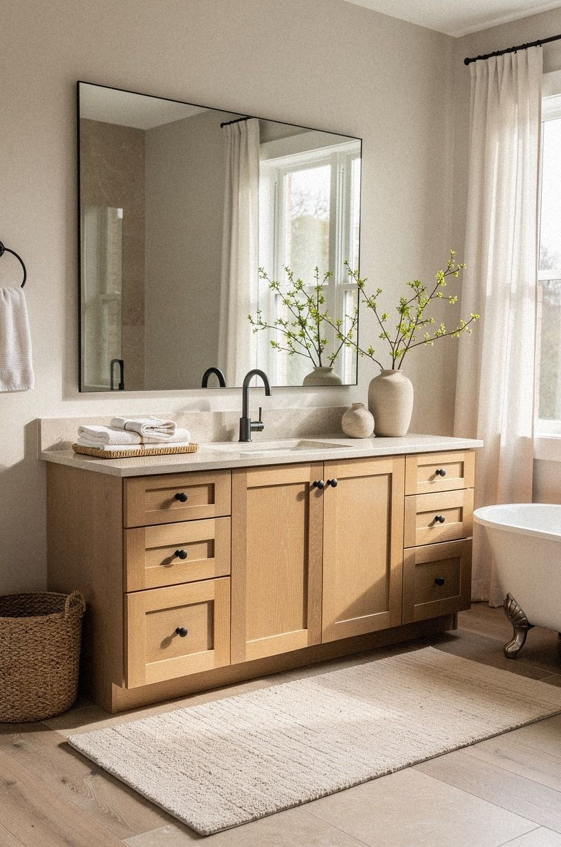 Anchor the floor with a washable runner