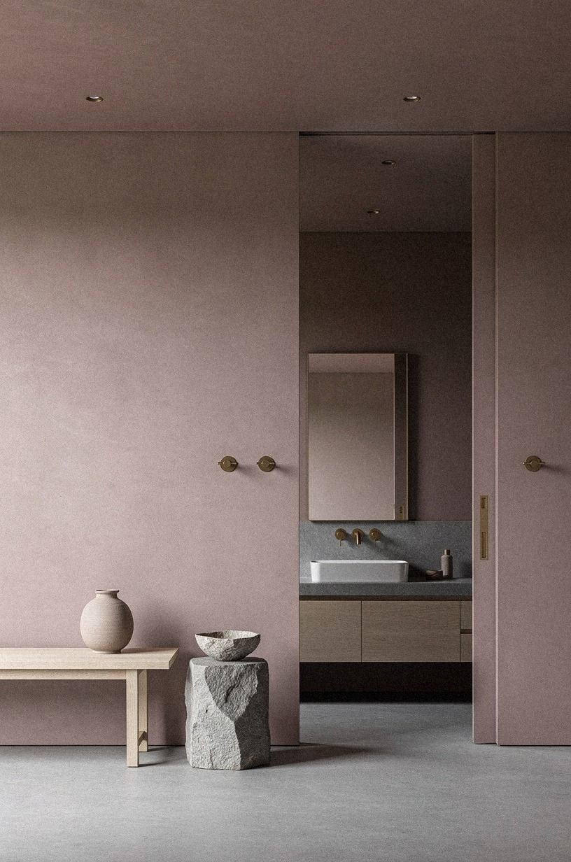 Paint the ceiling for a quiet, earthy mood