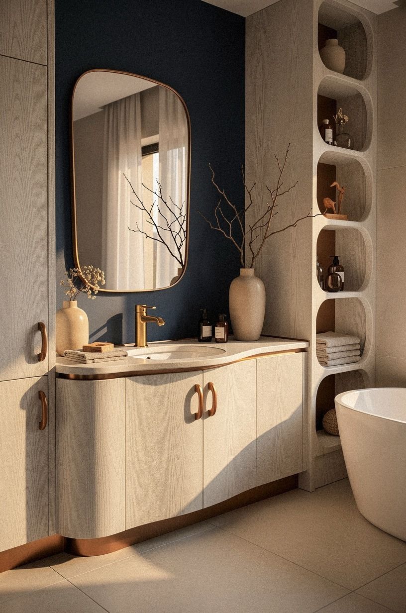Swap chrome for brushed brass