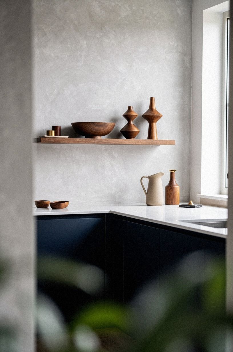 Float a Slim Shelf Above the Counter