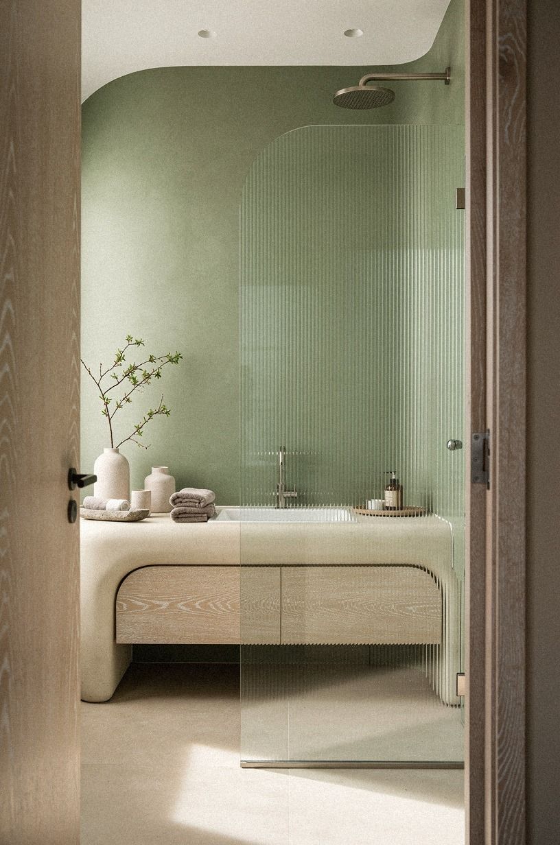 Hang a Reeded Glass Shower Screen