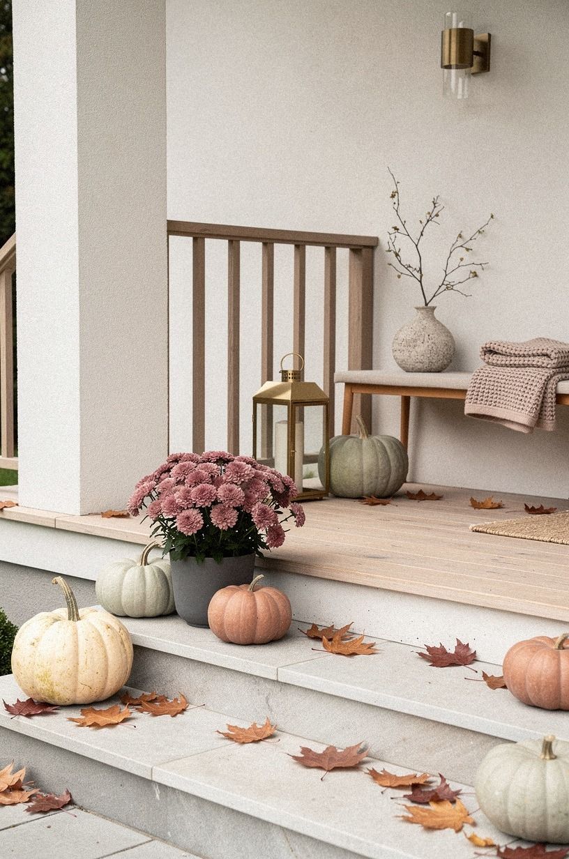 How Can Texture Make Fall Porch Mums Feel Richer?