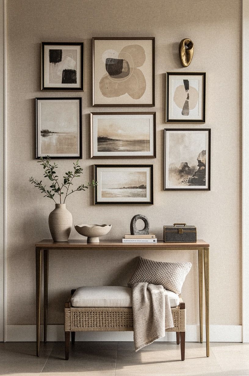 Frame a gallery wall with breathing room