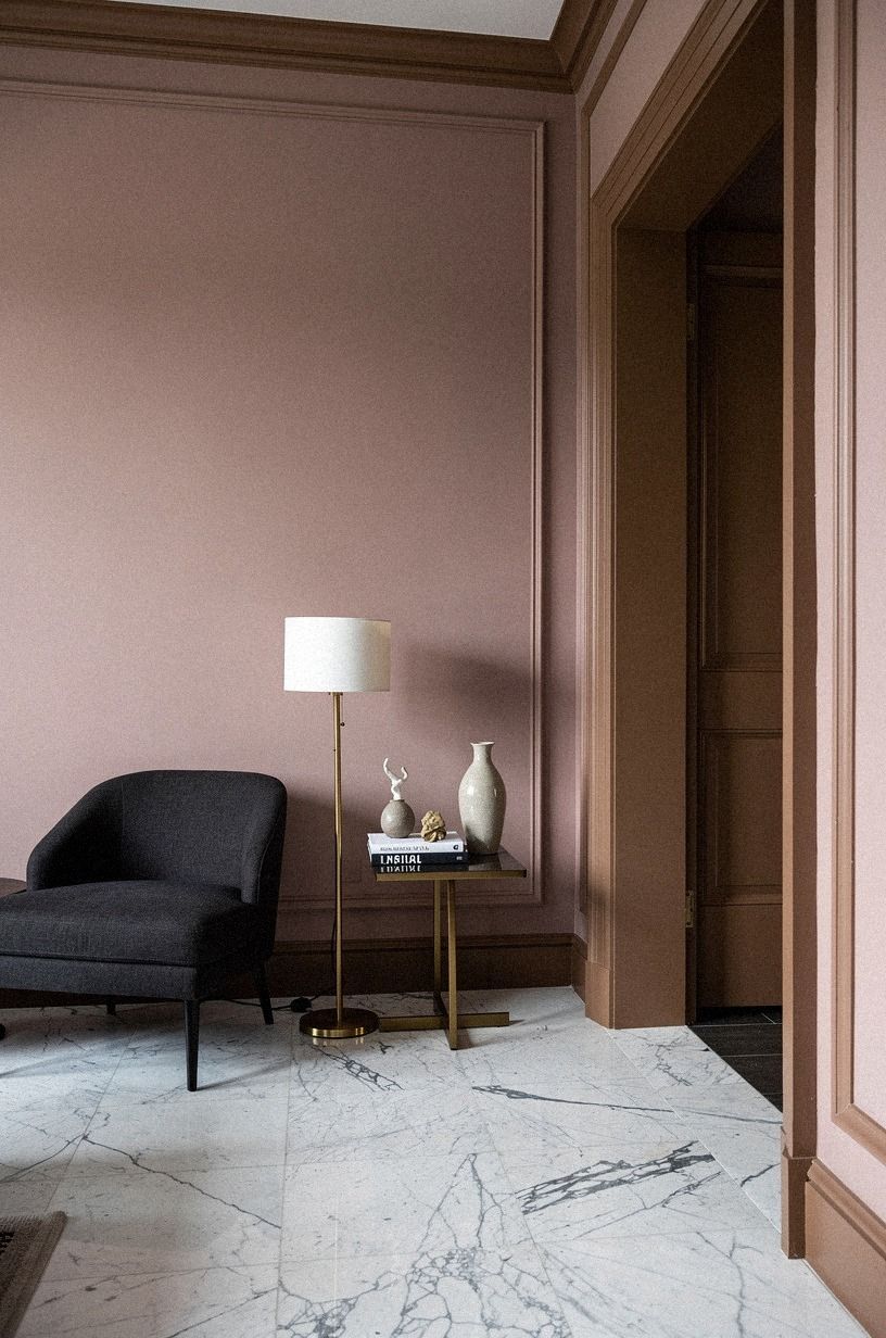 Paint the trim warmer than the walls