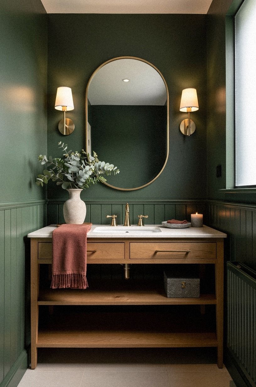 Could a rounded mirror make your small bathroom feel larger?