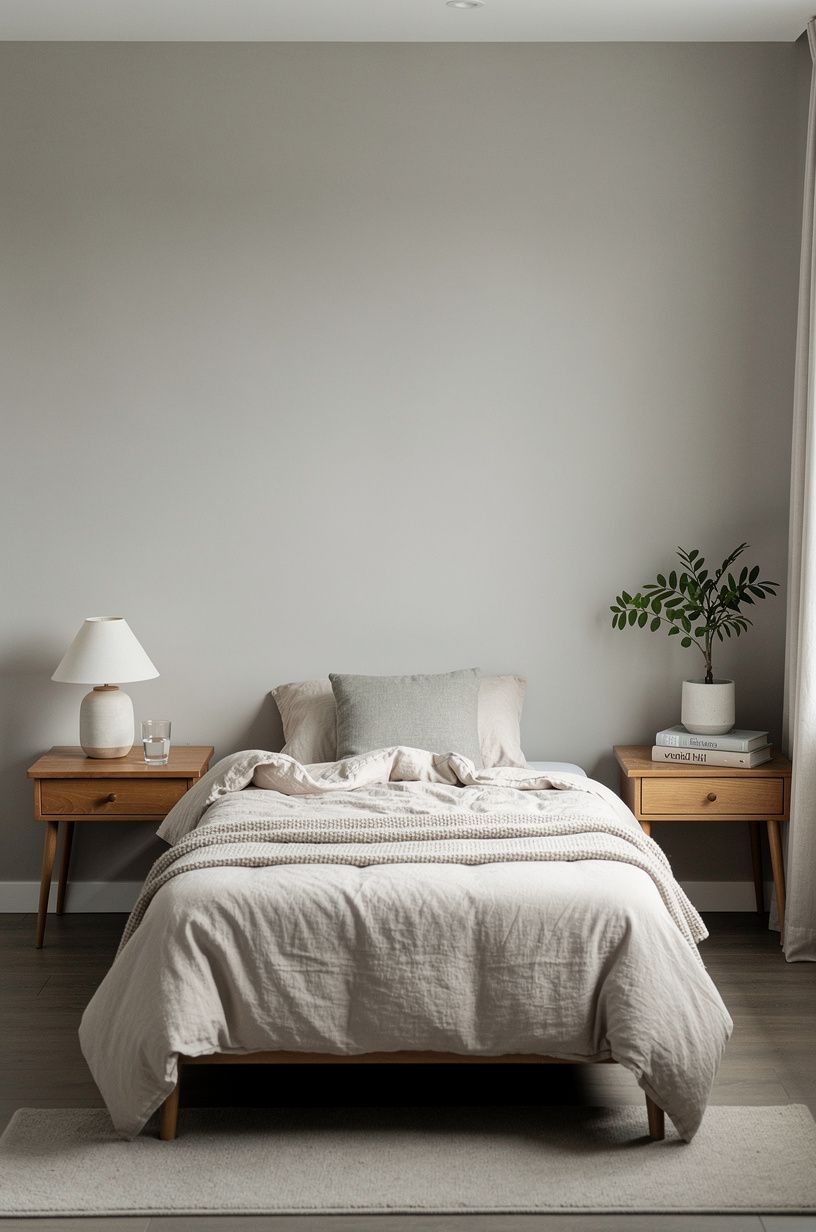 I changed the walls before buying more decor, sage green palette