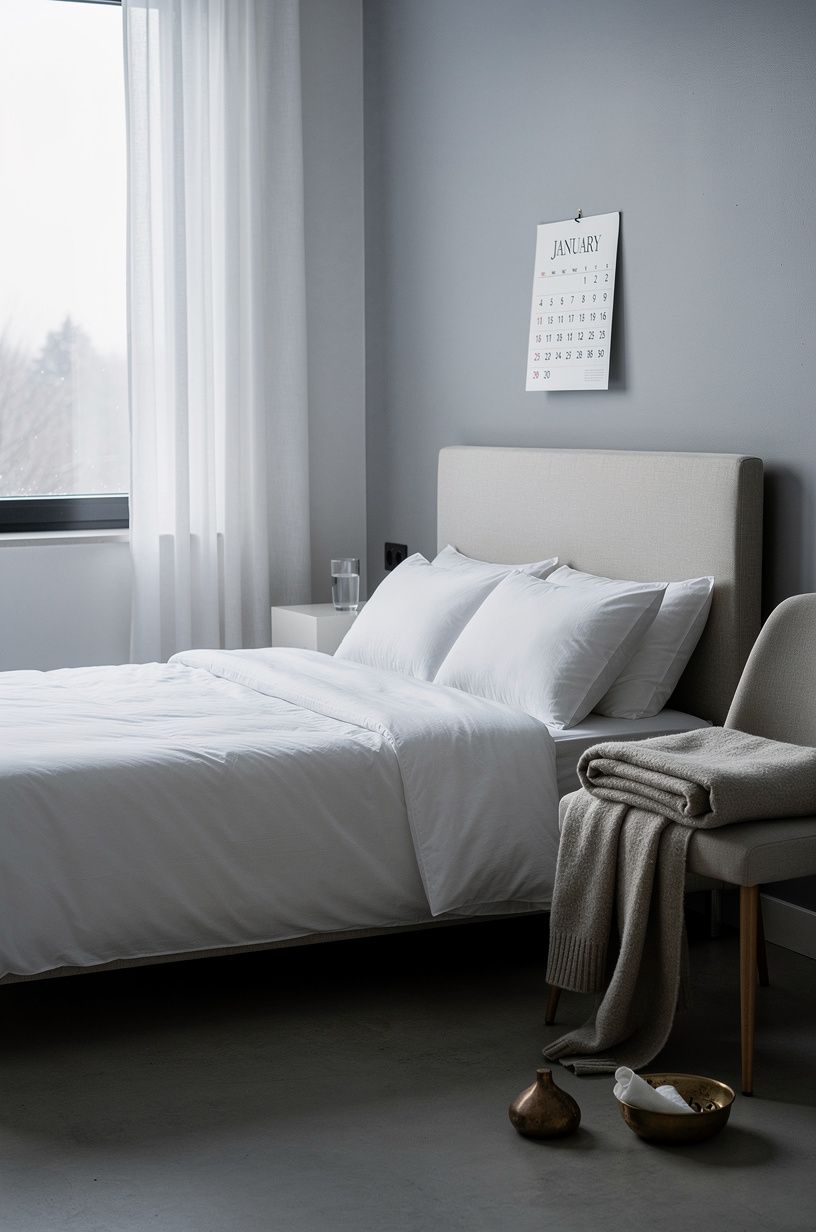The bedroom that kept me awake, emerald palette