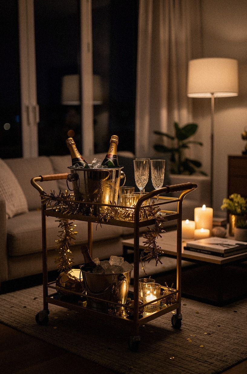 Let One Lamp Do the Midnight Work, forest green palette