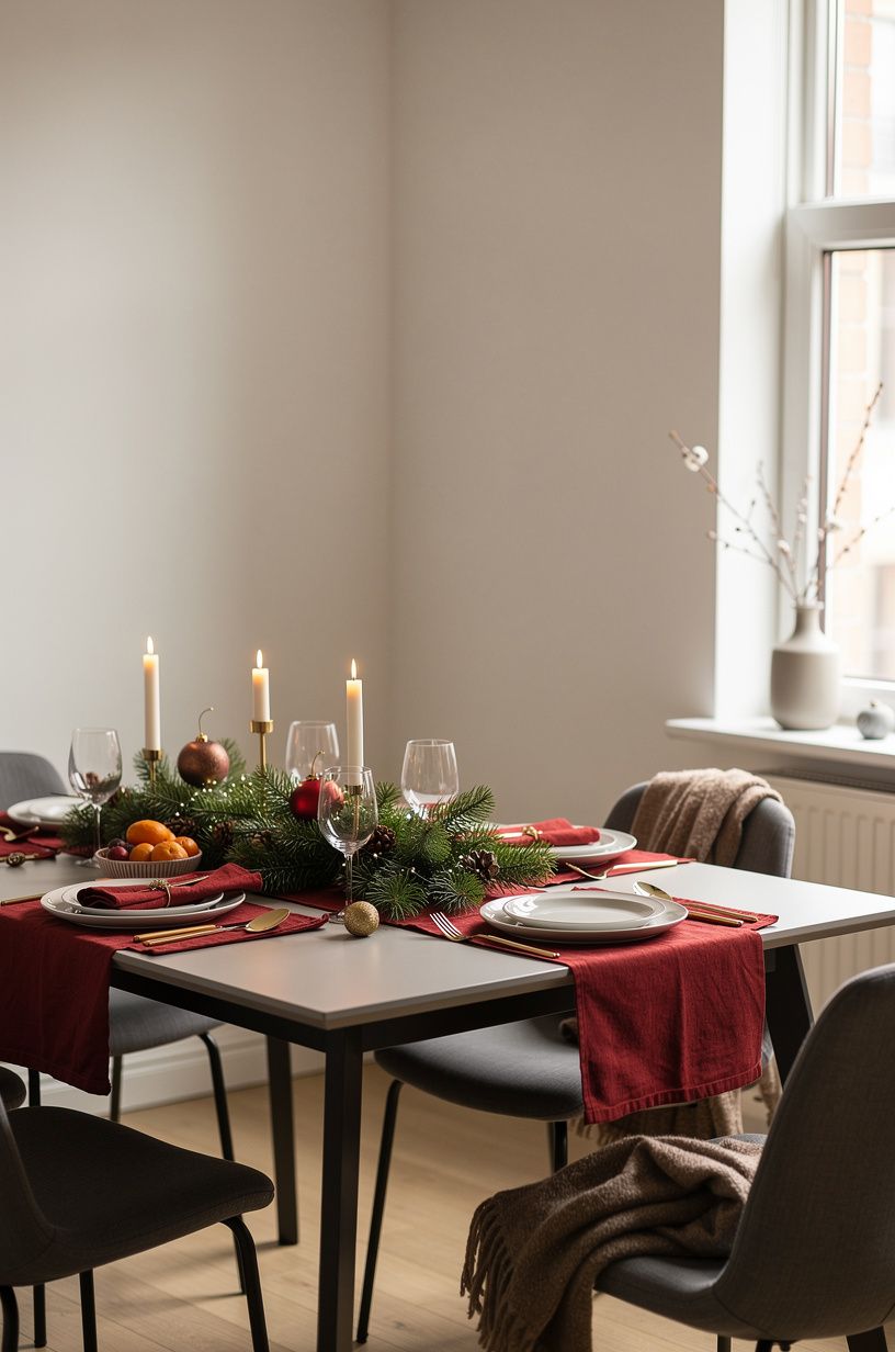 Mix holiday dishes over matching sets