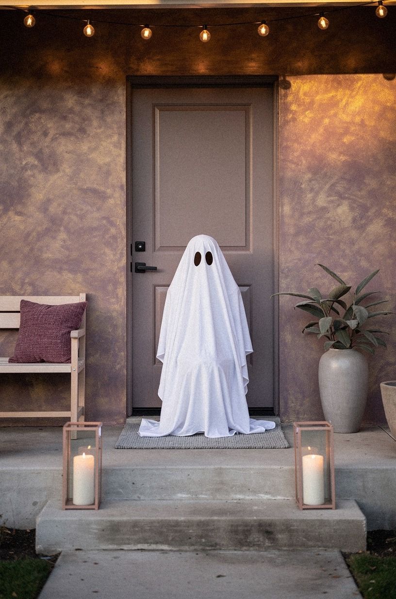Frame an Easy Halloween Ghost Instead of a Pumpkin