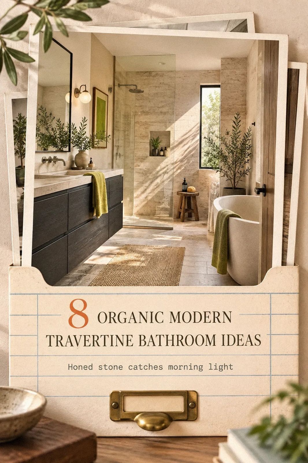 I Reworked My Organic Modern Travertine Bathroom and Here's What Actually Helped