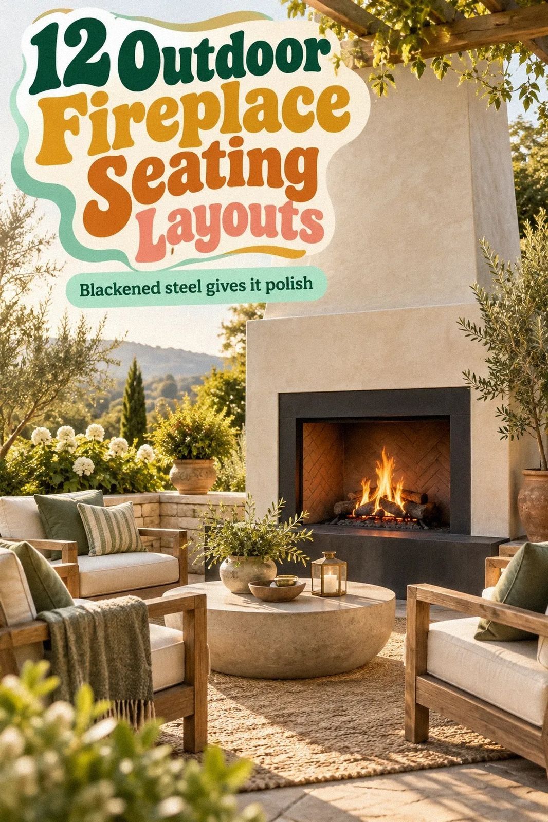 How to Create Cozy Outdoor Fireplace Seating for Gather-Round Evenings - 12 Ideas
