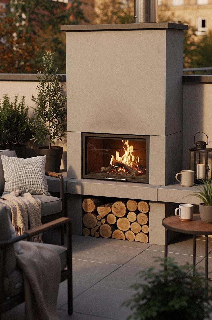 Can a Small Outdoor Hearth Store Enough Wood?