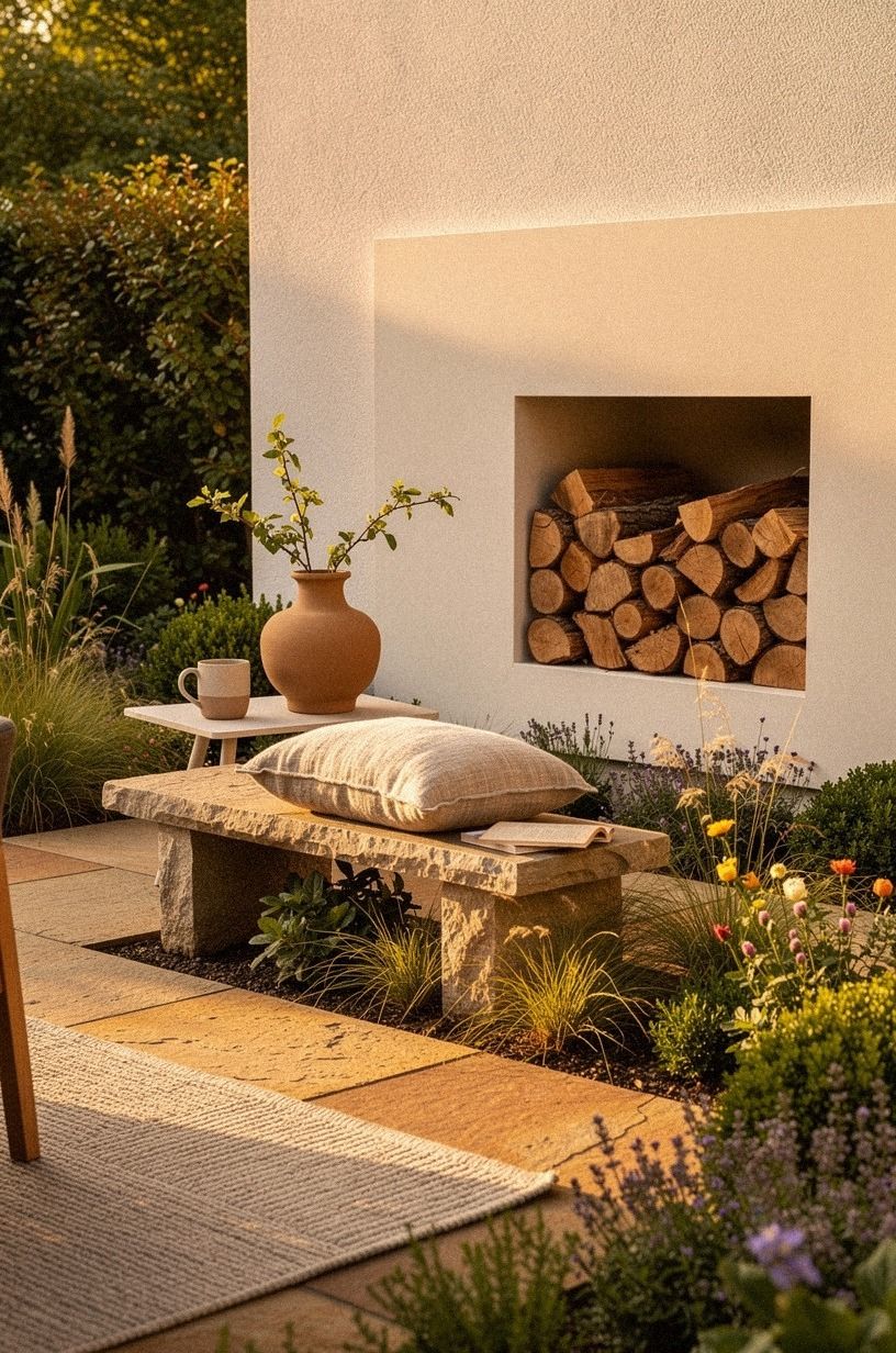 Paint the Surround and Keep the Logs Natural