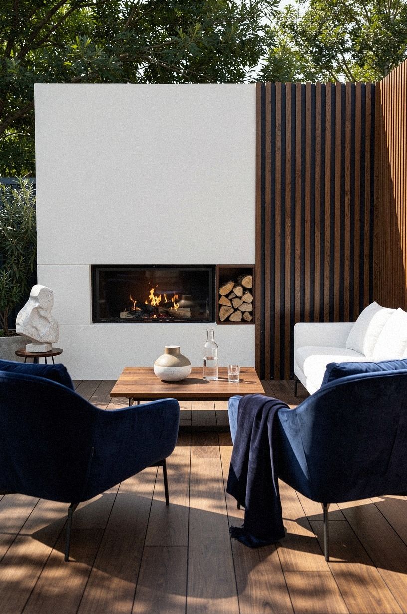 Frame the Fire With a Quiet Privacy Screen