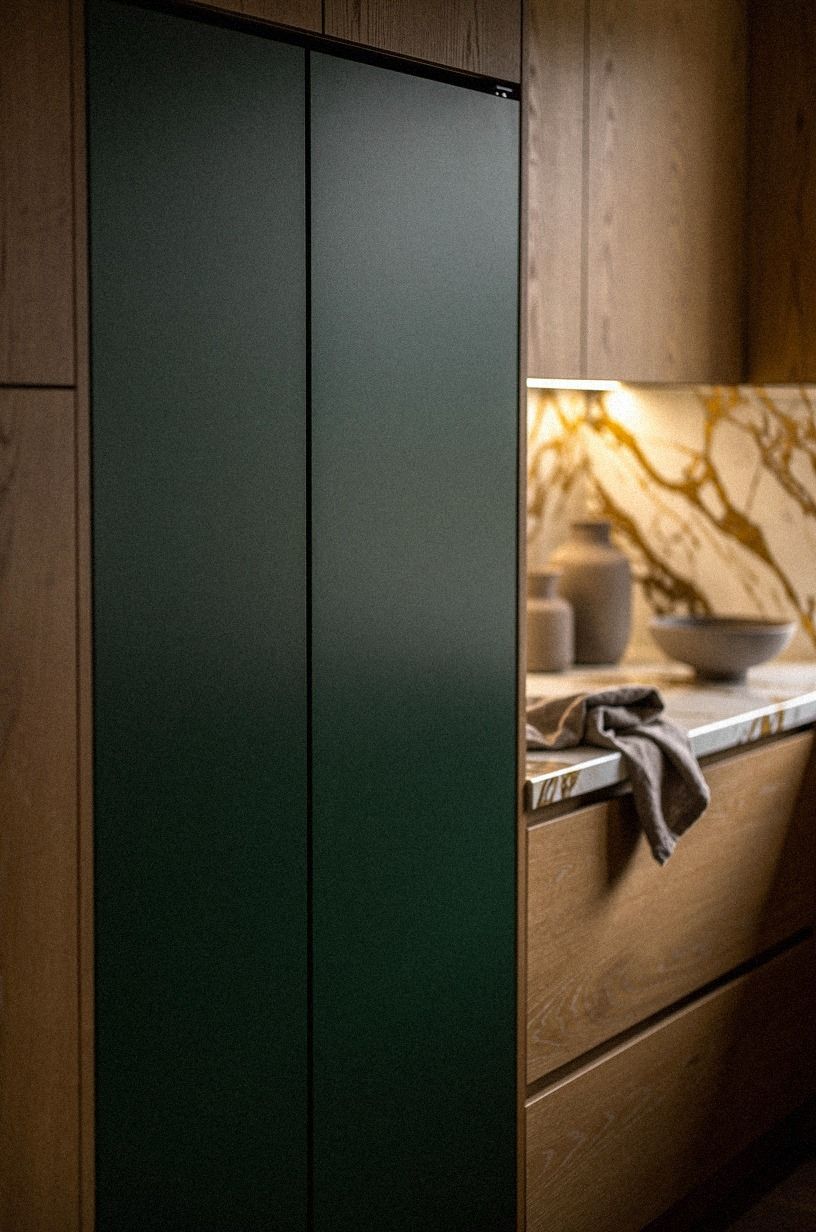Hide the Refrigerator Panels With a Quiet Solid