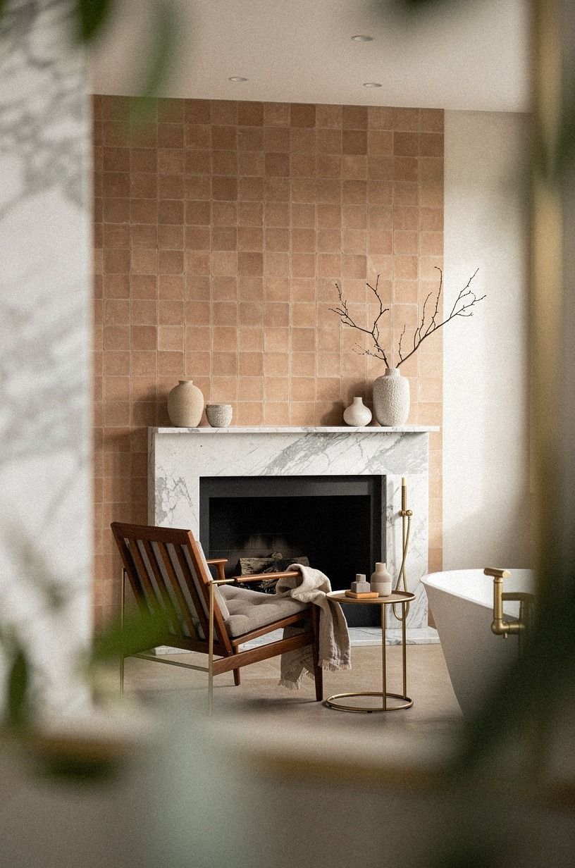 Layer a Quiet Zellige Grid for Fake Tiles Bathroom