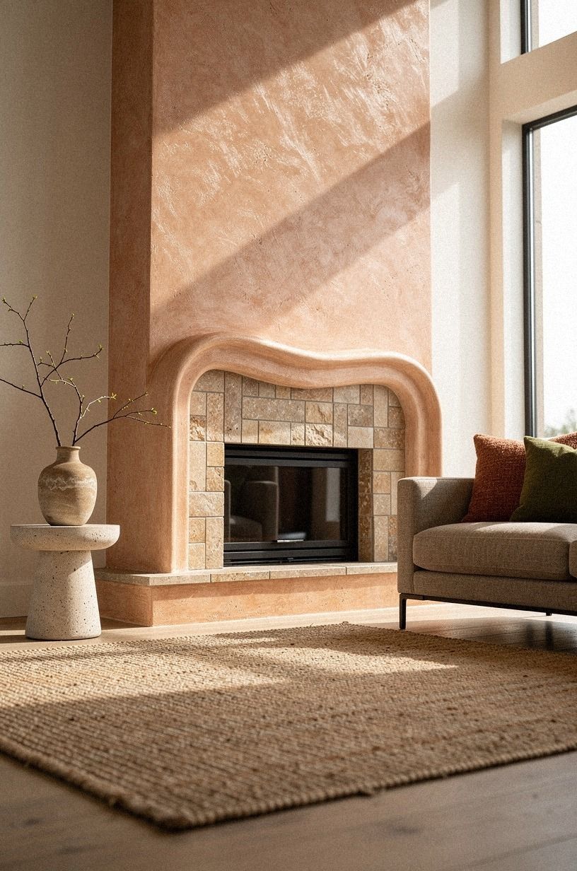 What Makes a Fireplace Stick-On Tile Look Custom?