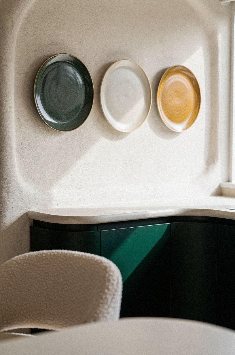 Hang the Three-Plate Story Instead of Open Shelves