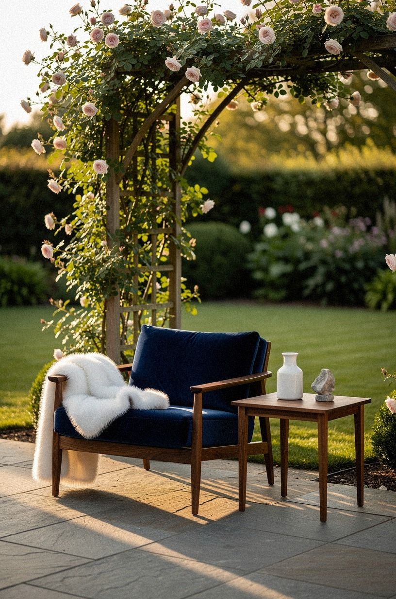 Grow a Climbing Rose on a Separate Trellis