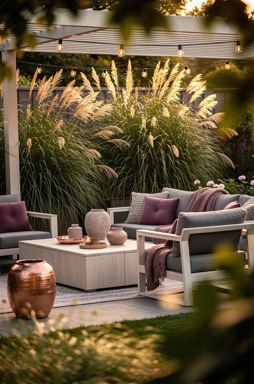 Layer Ornamental Grasses for Airy Movement