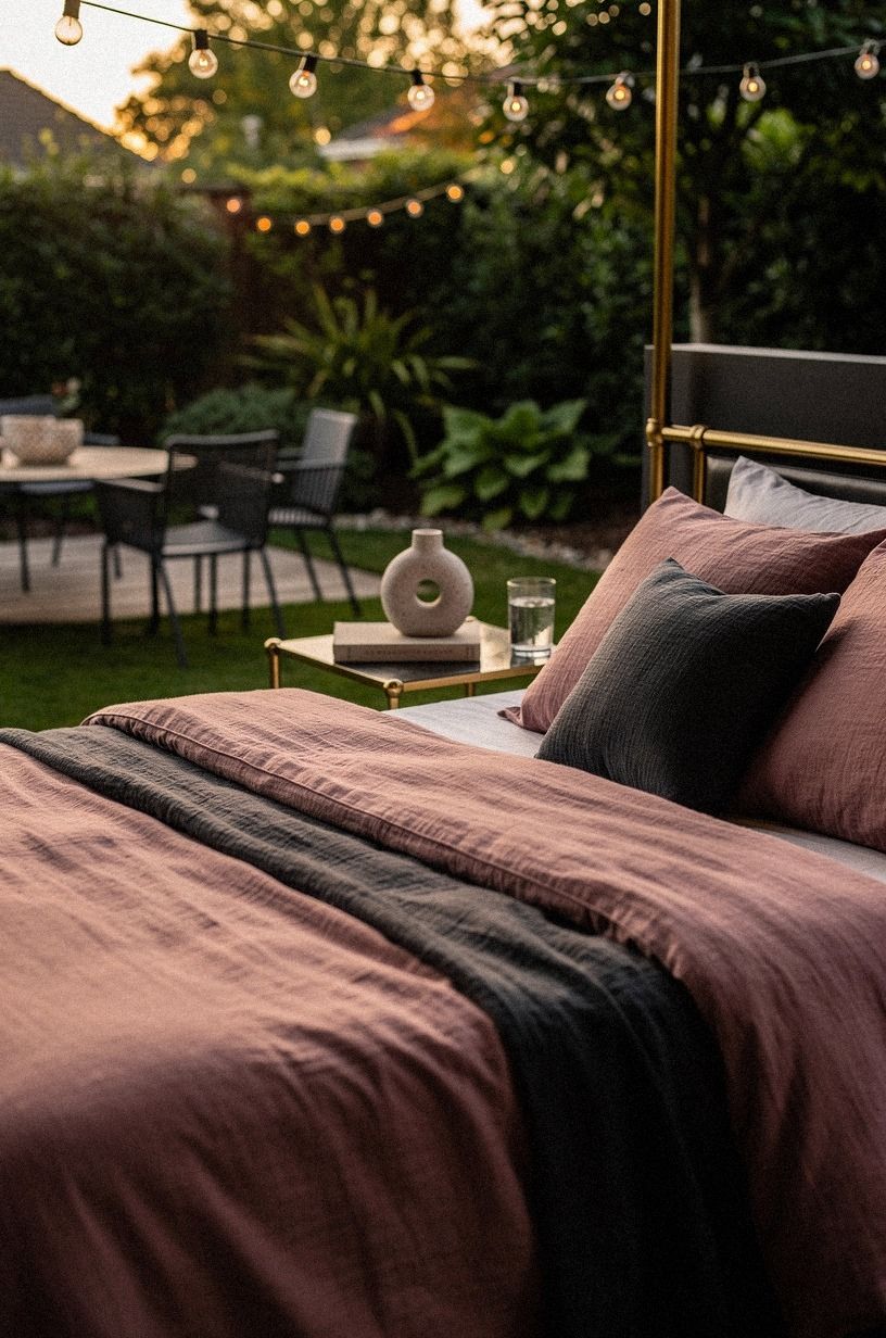 The Bed Needed Its Own Reset, dusty rose palette