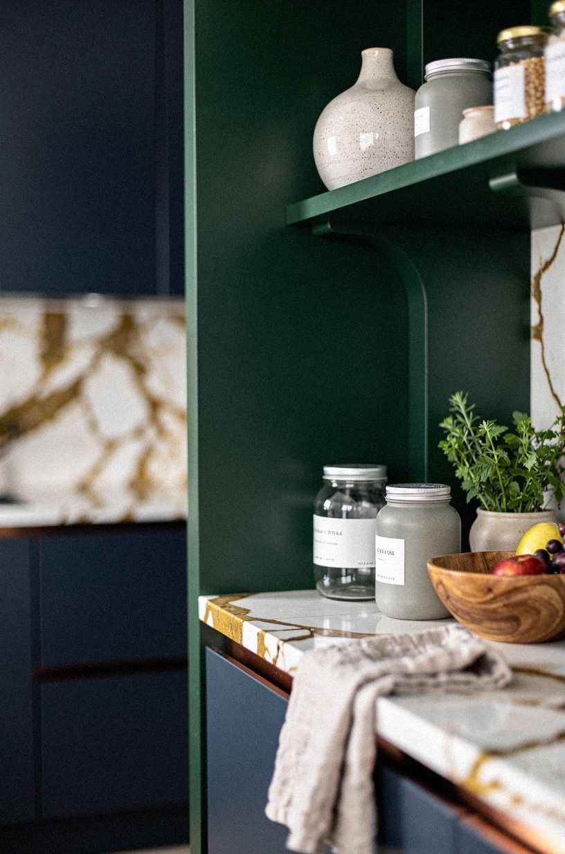 Studio Green on the pantry wall