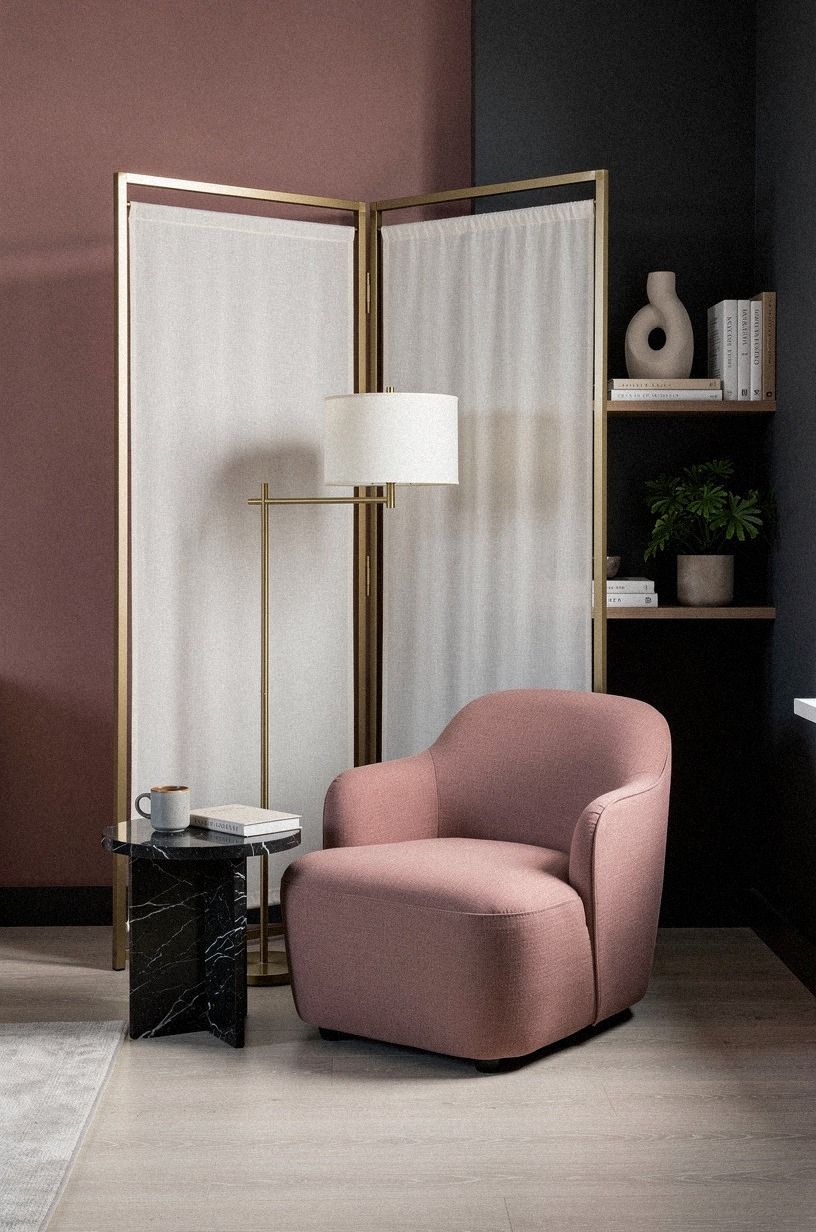 Create a Soft Reading Nook with a Floor Screen