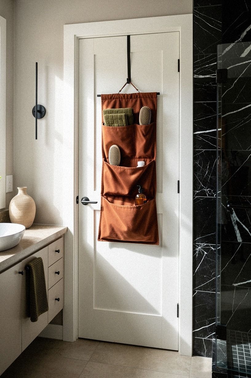 Hang a door-back pocket organizer