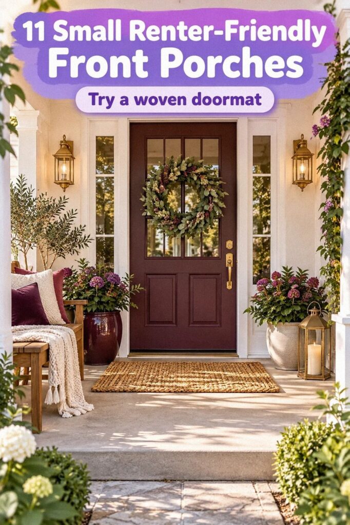 How to Style a Renter Friendly Front Porch for a Small Rental That Feels Bigger