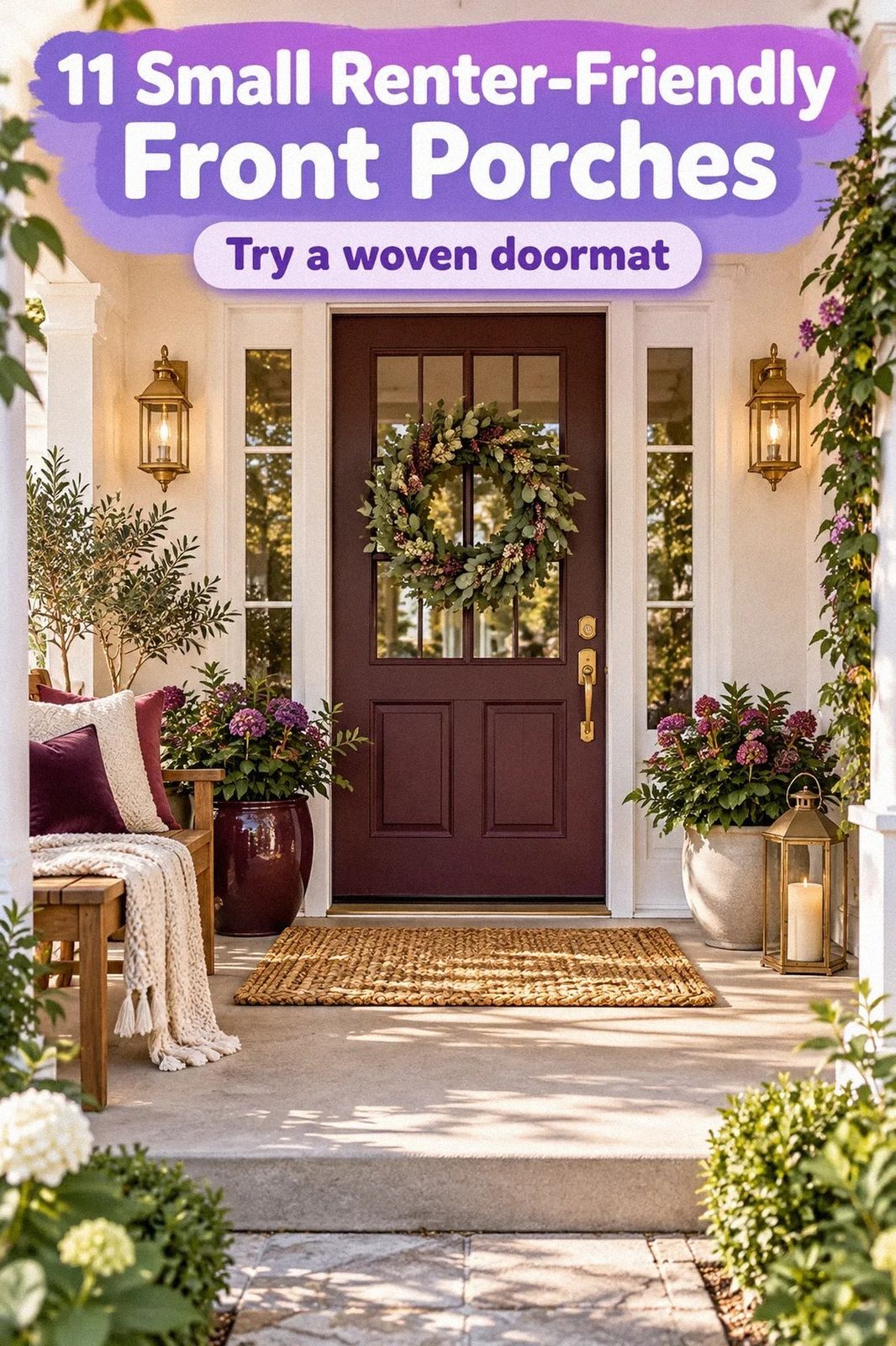 How to Style a Renter Friendly Front Porch for a Small Rental That Feels Bigger