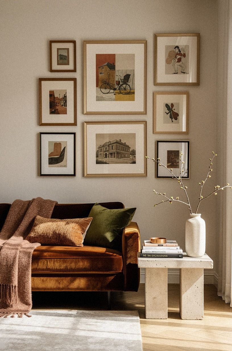 Layer a warm paper palette