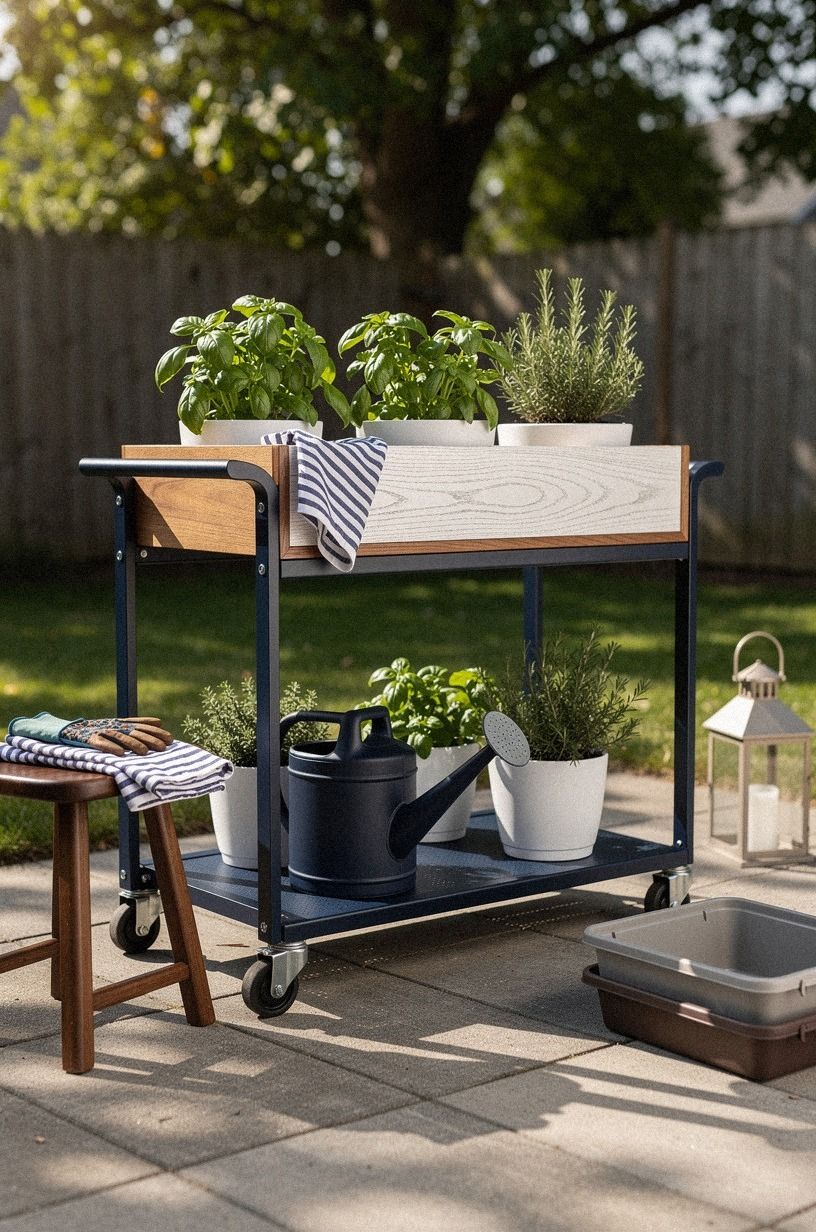 Build a movable herb rail