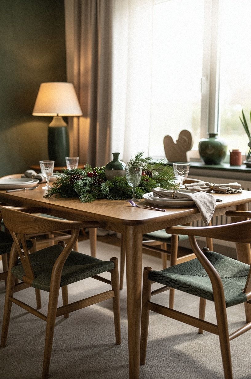 The Evergreen Garland: Low, Loose, and Slightly Off-Center