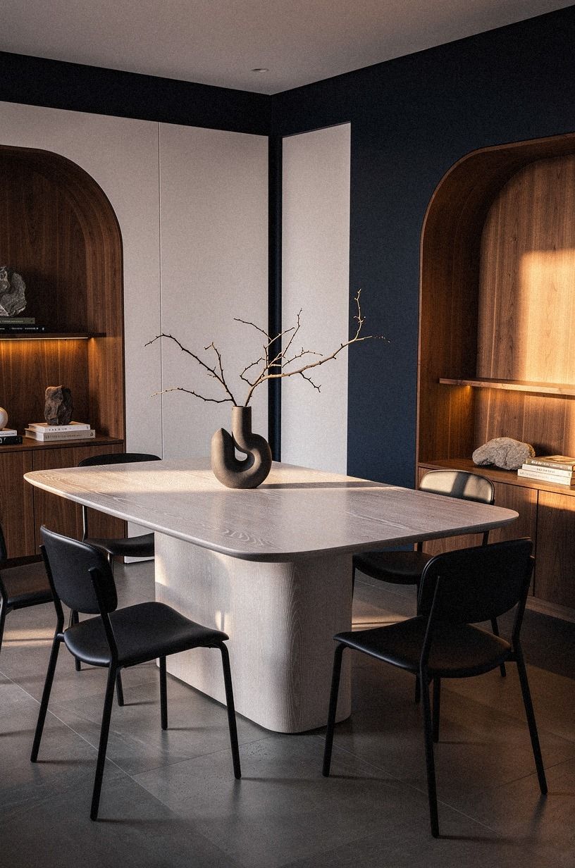 Vertical Branch, Clear Table: A Dramatic Contrast