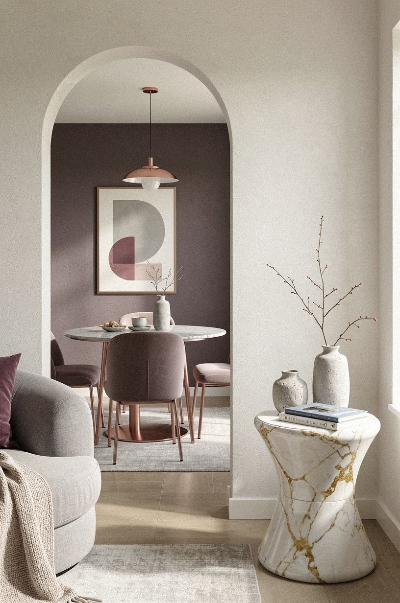 Warm Neutrals Over Stark White for a Cozy Small Space