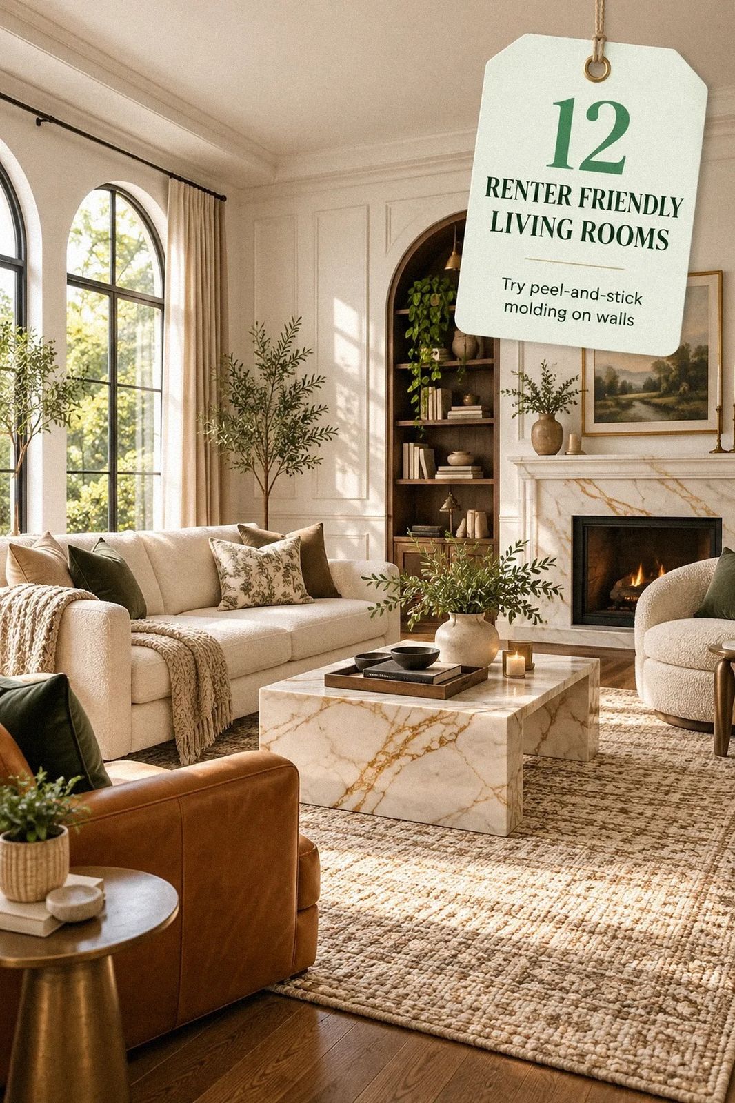 12 Renter Friendly Living Room Fixes for Ugly Rental Carpet That Actually Work