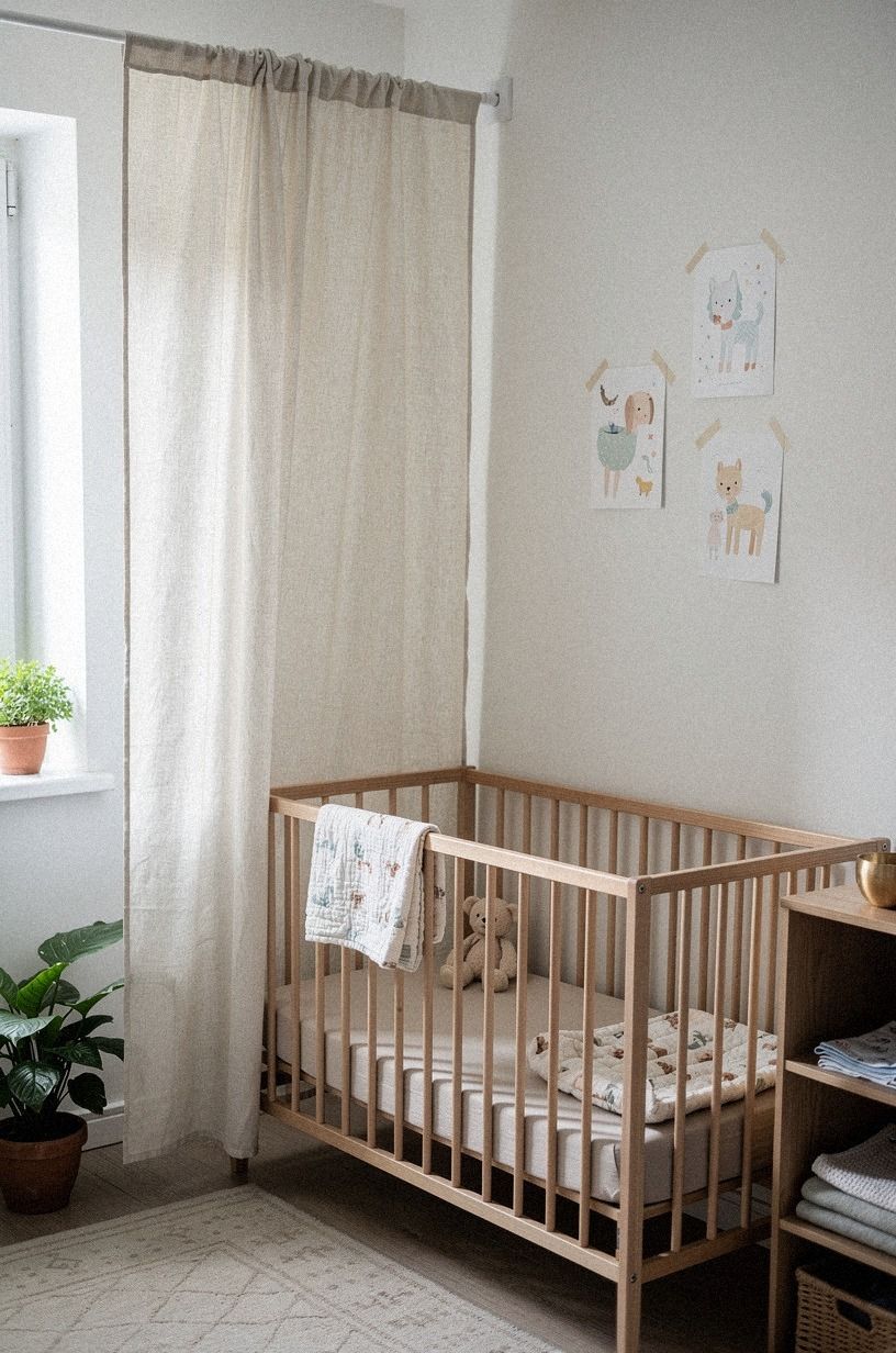Hang a Tension-Rod Textile Wall