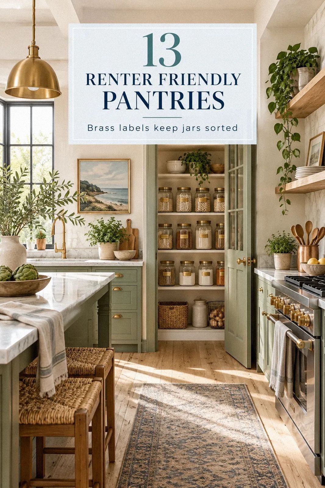 How to Create a Renter Friendly Pantry for Kitchens With No Storage