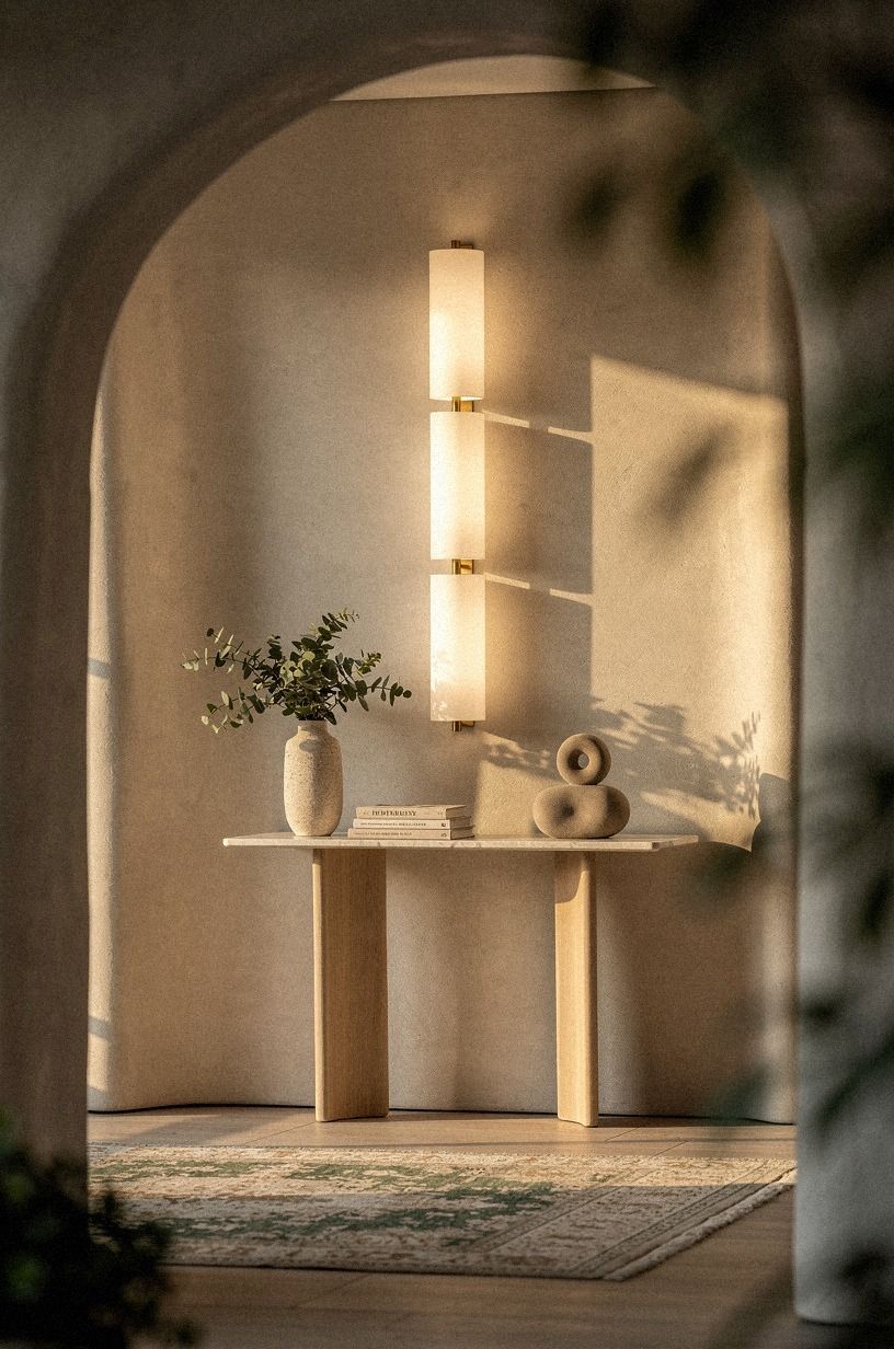 Build the Three-Height Light Stack for an Apartment Entryway