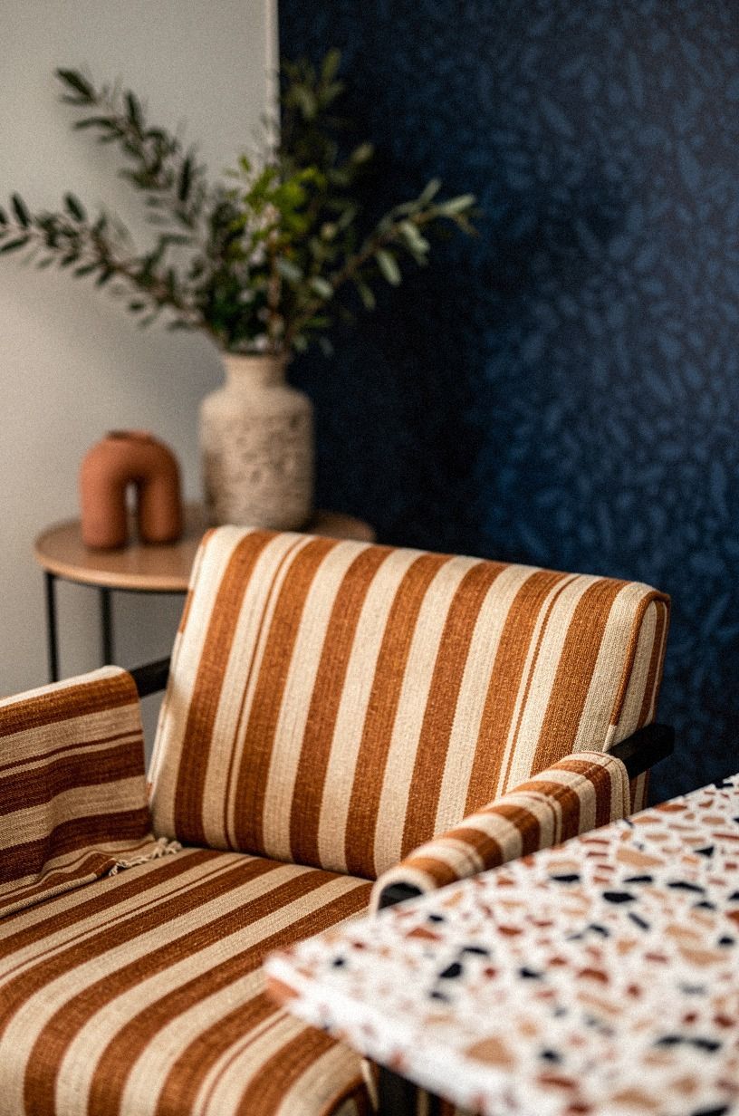 Choose Warm Stripes Over Busy Florals