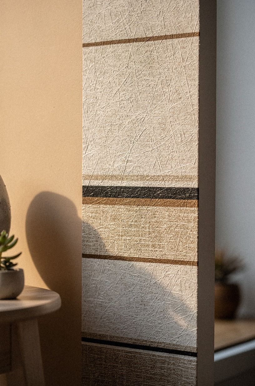 Paint a Color Block Behind Renter Friendly Wallpaper