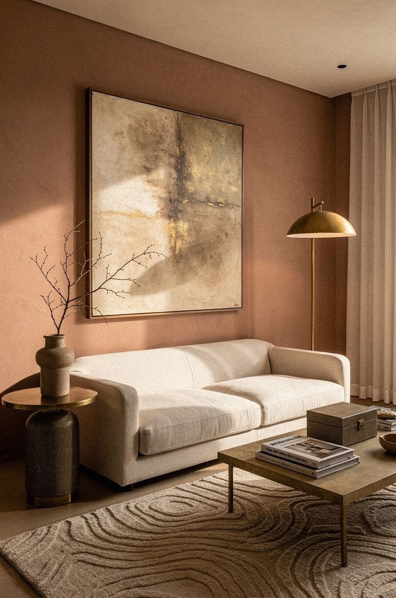 Hang Art Above the Sofa Without Making Holes