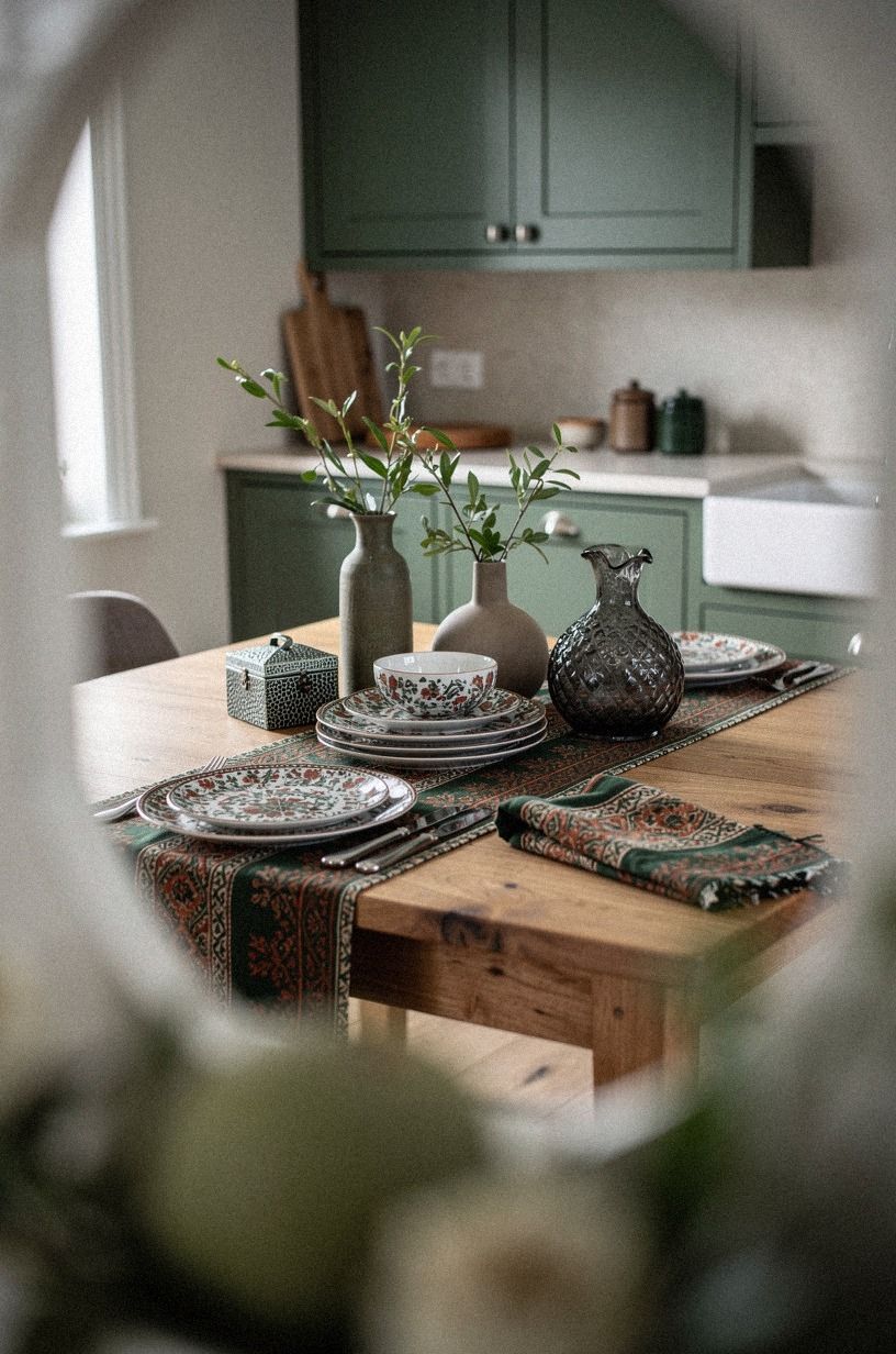 Mix pattern through a cottage table